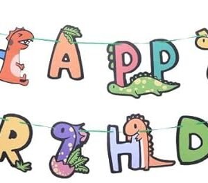 Dinosaur Birthday banner