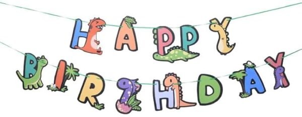 Dinosaur Birthday banner