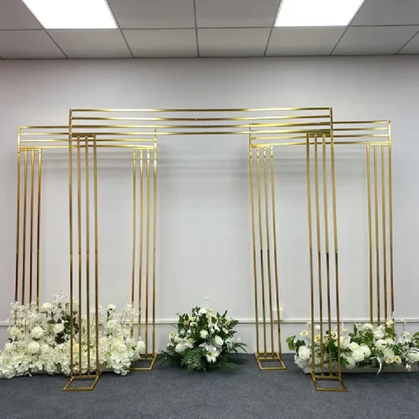 Set of 3 gold archs